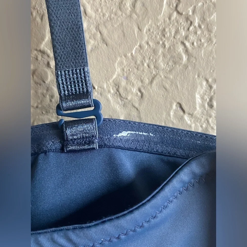 Skims Swim Micro Bandeau Bikini Top, Denim Wash, 3X - New - Picture 8 of 11